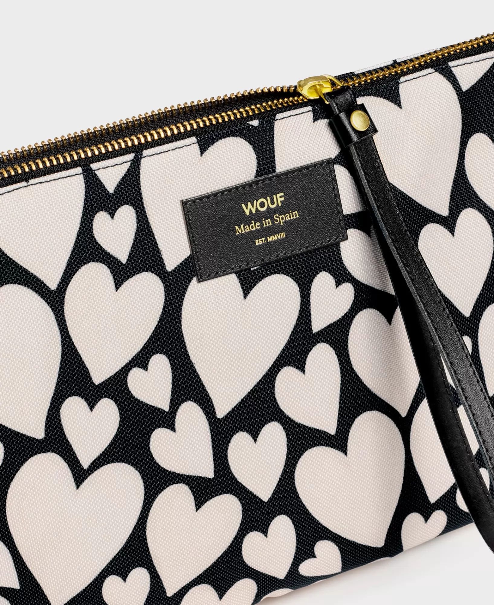 Mini-Sacs^WOUF Pochette Xl Amour Noir